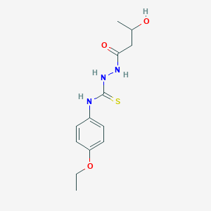 molecular formula C13H19N3O3S B4117679 N-(4-ethoxyphenyl)-2-(3-hydroxybutanoyl)hydrazinecarbothioamide 