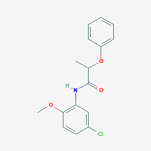 molecular formula C16H16ClNO3 B411771 N-(5-chloro-2-methoxyphenyl)-2-phenoxypropanamide 