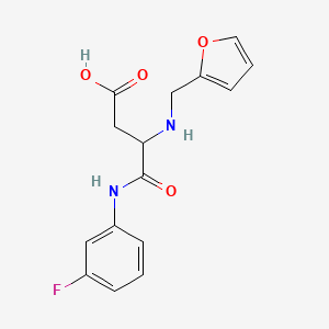 molecular formula C15H15FN2O4 B4117721 N~1~-(3-fluorophenyl)-N~2~-(2-furylmethyl)-alpha-asparagine 