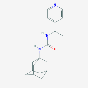 molecular formula C18H25N3O B4117733 N-1-adamantyl-N'-[1-(4-pyridinyl)ethyl]urea 