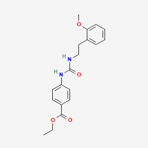 molecular formula C19H22N2O4 B4117743 ethyl 4-[({[2-(2-methoxyphenyl)ethyl]amino}carbonyl)amino]benzoate 