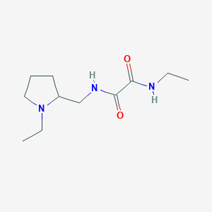 molecular formula C11H21N3O2 B4117763 N-ethyl-N'-[(1-ethyl-2-pyrrolidinyl)methyl]ethanediamide 