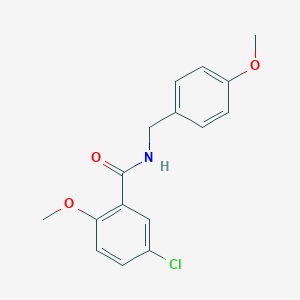 molecular formula C16H16ClNO3 B411778 5-chloro-2-methoxy-N-(4-methoxybenzyl)benzamide 