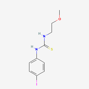 molecular formula C10H13IN2OS B4117811 N-(4-iodophenyl)-N'-(2-methoxyethyl)thiourea 