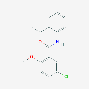 molecular formula C16H16ClNO2 B411782 5-chloro-N-(2-ethylphenyl)-2-methoxybenzamide 