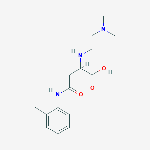 molecular formula C15H23N3O3 B4117820 N~2~-[2-(dimethylamino)ethyl]-N~4~-(2-methylphenyl)asparagine 