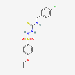N-(4-chlorobenzyl)-2-[(4-ethoxyphenyl)sulfonyl]hydrazinecarbothioamide