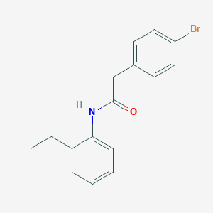 molecular formula C16H16BrNO B411786 2-(4-bromophenyl)-N-(2-ethylphenyl)acetamide 