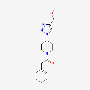 molecular formula C17H26N4O2 B4117870 1-(1-cyclohexen-1-ylacetyl)-4-[4-(methoxymethyl)-1H-1,2,3-triazol-1-yl]piperidine 