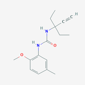 molecular formula C16H22N2O2 B4117892 N-(1,1-diethyl-2-propyn-1-yl)-N'-(2-methoxy-5-methylphenyl)urea 
