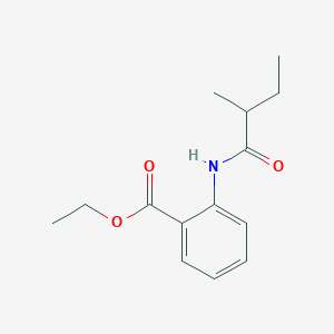 molecular formula C14H19NO3 B411790 Ethyl 2-[(2-methylbutanoyl)amino]benzoate 