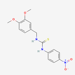 molecular formula C16H17N3O4S B4117913 N-(3,4-dimethoxybenzyl)-N'-(4-nitrophenyl)thiourea 
