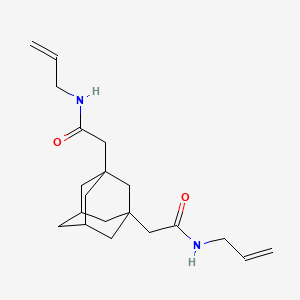 molecular formula C20H30N2O2 B4117926 2,2'-tricyclo[3.3.1.1~3,7~]decane-1,3-diylbis(N-allylacetamide) 
