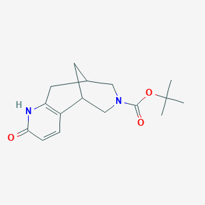 molecular formula C16H22N2O3 B4117950 tert-butyl 5-oxo-6,11-diazatricyclo[7.3.1.0~2,7~]trideca-2(7),3-diene-11-carboxylate 
