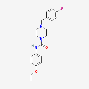 molecular formula C20H24FN3O2 B4117968 N-(4-ethoxyphenyl)-4-(4-fluorobenzyl)-1-piperazinecarboxamide 
