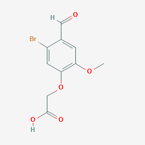 molecular formula C10H9BrO5 B411797 2-(5-溴-4-甲酰基-2-甲氧基苯氧基)乙酸 CAS No. 333746-44-4