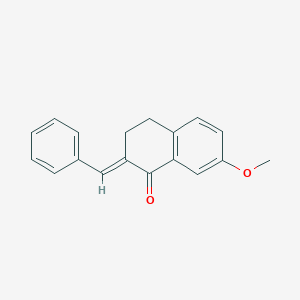 molecular formula C18H16O2 B411799 2-Benzylidene-7-methoxytetralin-1-one 