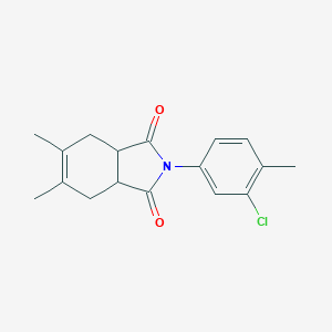 molecular formula C17H18ClNO2 B411800 2-(3-chloro-4-methylphenyl)-5,6-dimethyl-3a,4,7,7a-tetrahydro-1H-isoindole-1,3(2H)-dione 