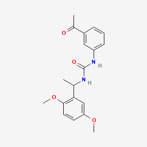 N-(3-acetylphenyl)-N'-[1-(2,5-dimethoxyphenyl)ethyl]urea