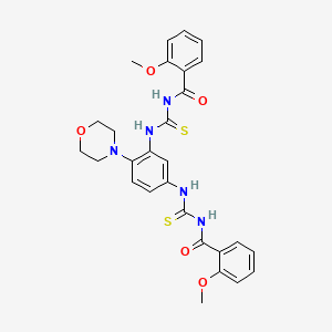 N,N'-{[4-(4-morpholinyl)-1,3-phenylene]bis[imino(thioxomethylene)]}bis(2-methoxybenzamide)