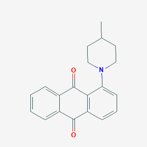 molecular formula C20H19NO2 B411802 1-(4-Methylpiperidin-1-yl)anthracene-9,10-dione 