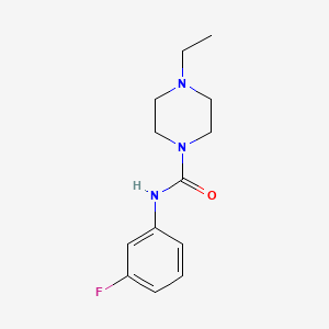 molecular formula C13H18FN3O B4118033 4-ethyl-N-(3-fluorophenyl)-1-piperazinecarboxamide 