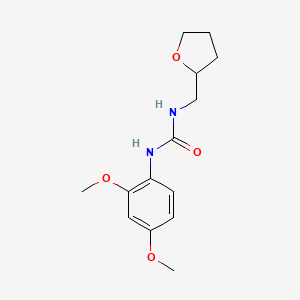 molecular formula C14H20N2O4 B4118047 N-(2,4-dimethoxyphenyl)-N'-(tetrahydro-2-furanylmethyl)urea 