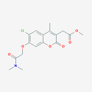 methyl {6-chloro-7-[2-(dimethylamino)-2-oxoethoxy]-4-methyl-2-oxo-2H-chromen-3-yl}acetate