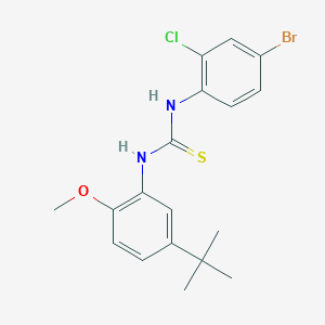molecular formula C18H20BrClN2OS B4118094 N-(4-bromo-2-chlorophenyl)-N'-(5-tert-butyl-2-methoxyphenyl)thiourea 