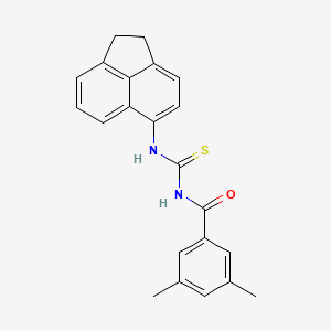 molecular formula C22H20N2OS B4118114 N-[(1,2-dihydro-5-acenaphthylenylamino)carbonothioyl]-3,5-dimethylbenzamide 