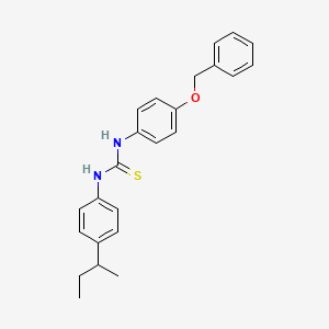 molecular formula C24H26N2OS B4118143 N-[4-(benzyloxy)phenyl]-N'-(4-sec-butylphenyl)thiourea 