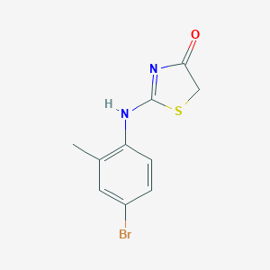 molecular formula C10H9BrN2OS B411816 2-(4-bromo-2-methylanilino)-1,3-thiazol-4-one 