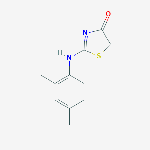 molecular formula C11H12N2OS B411817 2-[(2,4-Dimethylphenyl)amino]-4,5-dihydro-1,3-thiazol-4-one CAS No. 340316-40-7