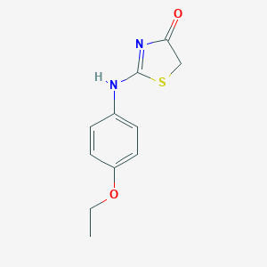 molecular formula C11H12N2O2S B411819 (2Z)-2-[(4-ethoxyphenyl)imino]-1,3-thiazolidin-4-one CAS No. 17823-26-6