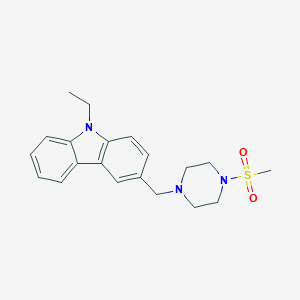 9-ethyl-3-{[4-(methylsulfonyl)-1-piperazinyl]methyl}-9H-carbazole