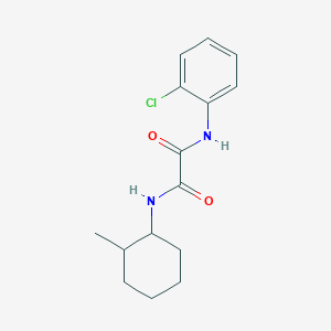 molecular formula C15H19ClN2O2 B4118250 N-(2-chlorophenyl)-N'-(2-methylcyclohexyl)ethanediamide 