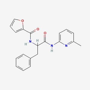 molecular formula C20H19N3O3 B4118261 N-2-furoyl-N-(6-methyl-2-pyridinyl)phenylalaninamide 