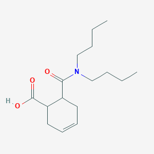 molecular formula C16H27NO3 B411831 6-[(Dibutylamino)carbonyl]-3-cyclohexene-1-carboxylic acid 