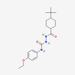 molecular formula C20H31N3O3 B4118314 2-[(4-tert-butylcyclohexyl)carbonyl]-N-(4-ethoxyphenyl)hydrazinecarboxamide 