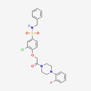 N-benzyl-3-chloro-4-{2-[4-(2-fluorophenyl)-1-piperazinyl]-2-oxoethoxy}benzenesulfonamide