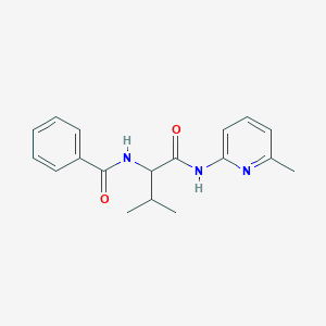 N-(2-methyl-1-{[(6-methyl-2-pyridinyl)amino]carbonyl}propyl)benzamide