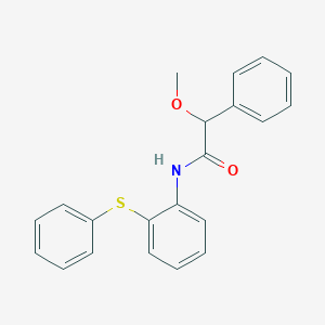 2-methoxy-2-phenyl-N-[2-(phenylthio)phenyl]acetamide