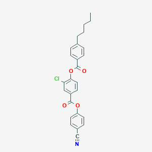 molecular formula C26H22ClNO4 B411846 4-Cyanophenyl 3-chloro-4-[(4-pentylbenzoyl)oxy]benzoate 
