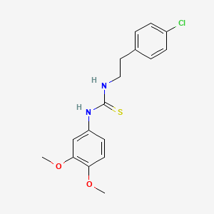 N-[2-(4-chlorophenyl)ethyl]-N'-(3,4-dimethoxyphenyl)thiourea