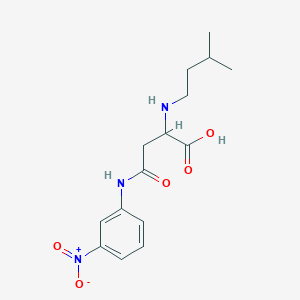 molecular formula C15H21N3O5 B4118485 N~2~-(3-methylbutyl)-N~4~-(3-nitrophenyl)asparagine 