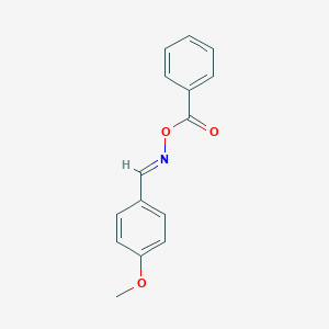 molecular formula C15H13NO3 B411851 4-methoxybenzaldehyde O-benzoyloxime 