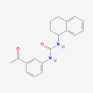 molecular formula C19H20N2O2 B4118512 N-(3-acetylphenyl)-N'-(1,2,3,4-tetrahydro-1-naphthalenyl)urea 