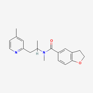 N-methyl-N-[1-methyl-2-(4-methylpyridin-2-yl)ethyl]-2,3-dihydro-1-benzofuran-5-carboxamide