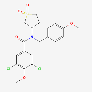 3,5-dichloro-N-(1,1-dioxidotetrahydro-3-thienyl)-4-methoxy-N-(4-methoxybenzyl)benzamide