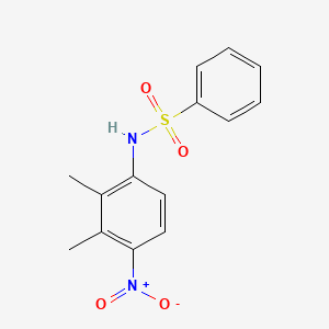 molecular formula C14H14N2O4S B4118565 N-(2,3-dimethyl-4-nitrophenyl)benzenesulfonamide 
